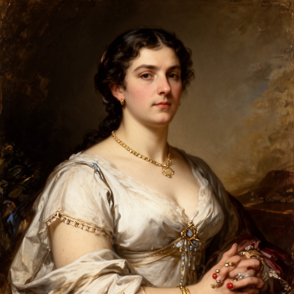 AI-generated illustration of Jean-Auguste-Dominique Ingres