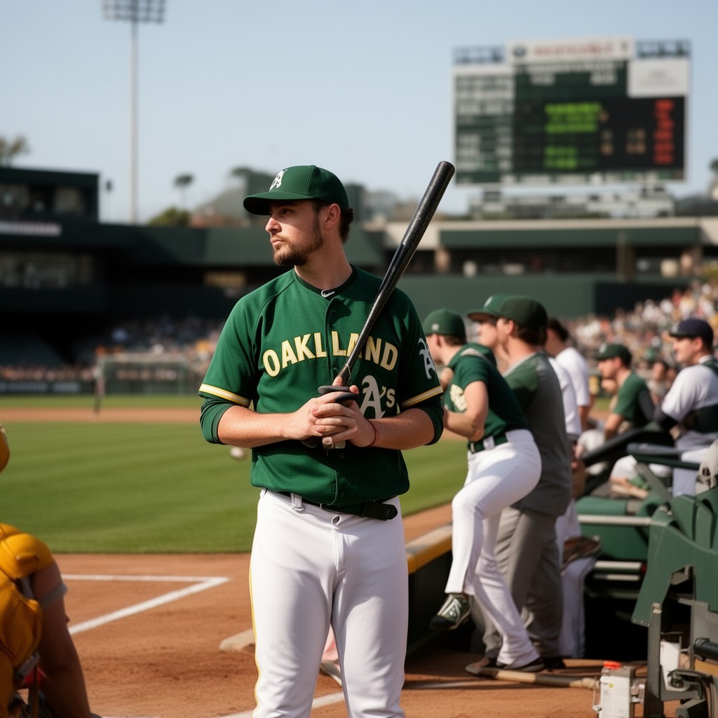 AI-generated illustration of Oakland Athletics