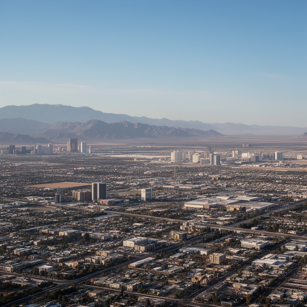 AI-generated illustration of Las Vegas Valley
