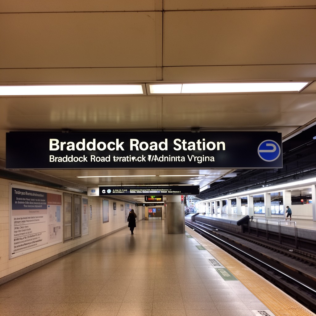 AI-generated illustration of Braddock Road station