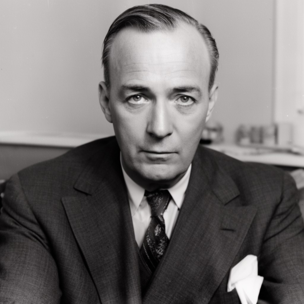 AI-generated illustration of Stephen D. Bechtel Sr.