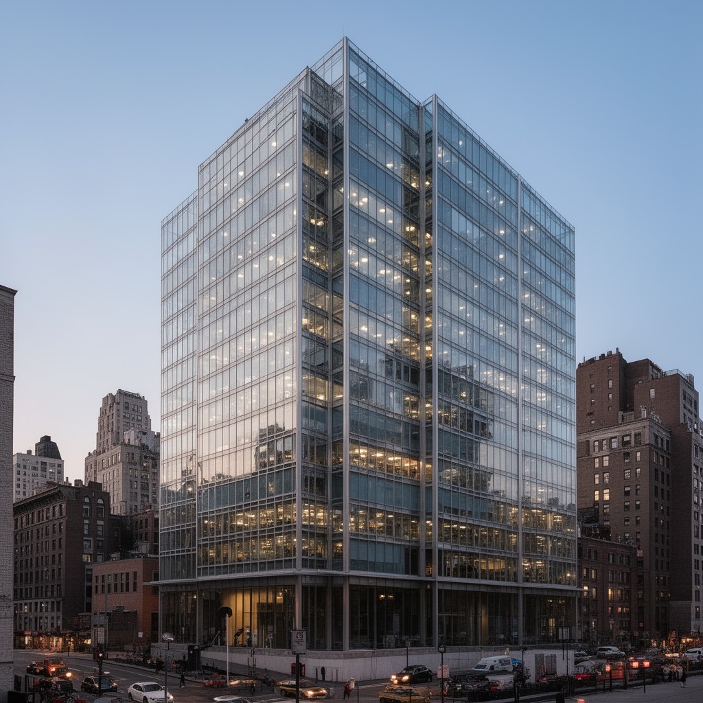 AI-generated illustration of Lever House