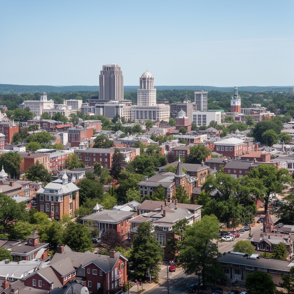 AI-generated illustration of Durham County, North Carolina