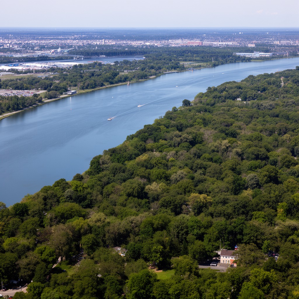 AI-generated illustration of Rivière des Prairies