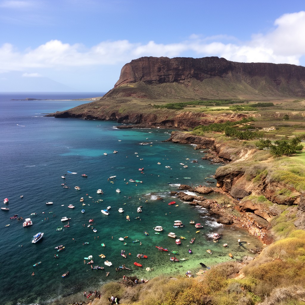 AI-generated illustration of Hanauma Bay