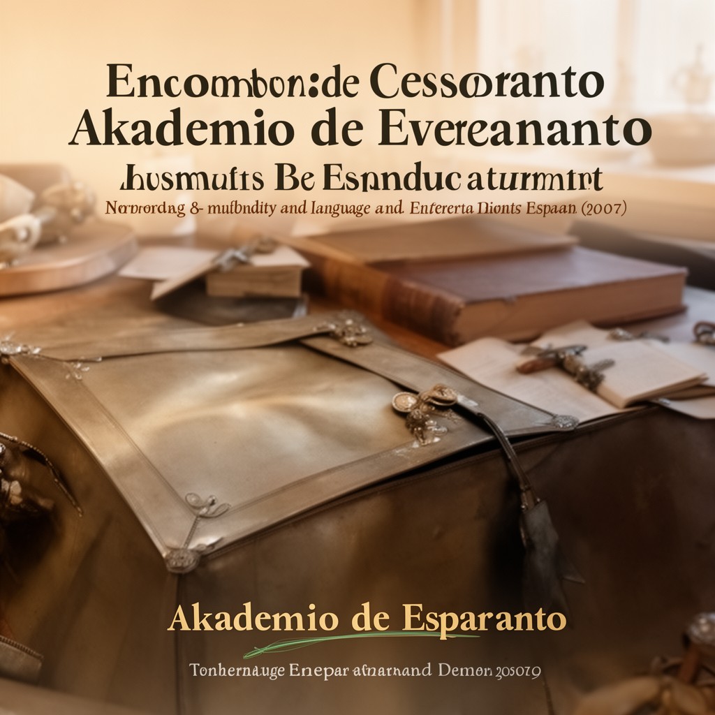 AI-generated illustration of Akademio de Esperanto