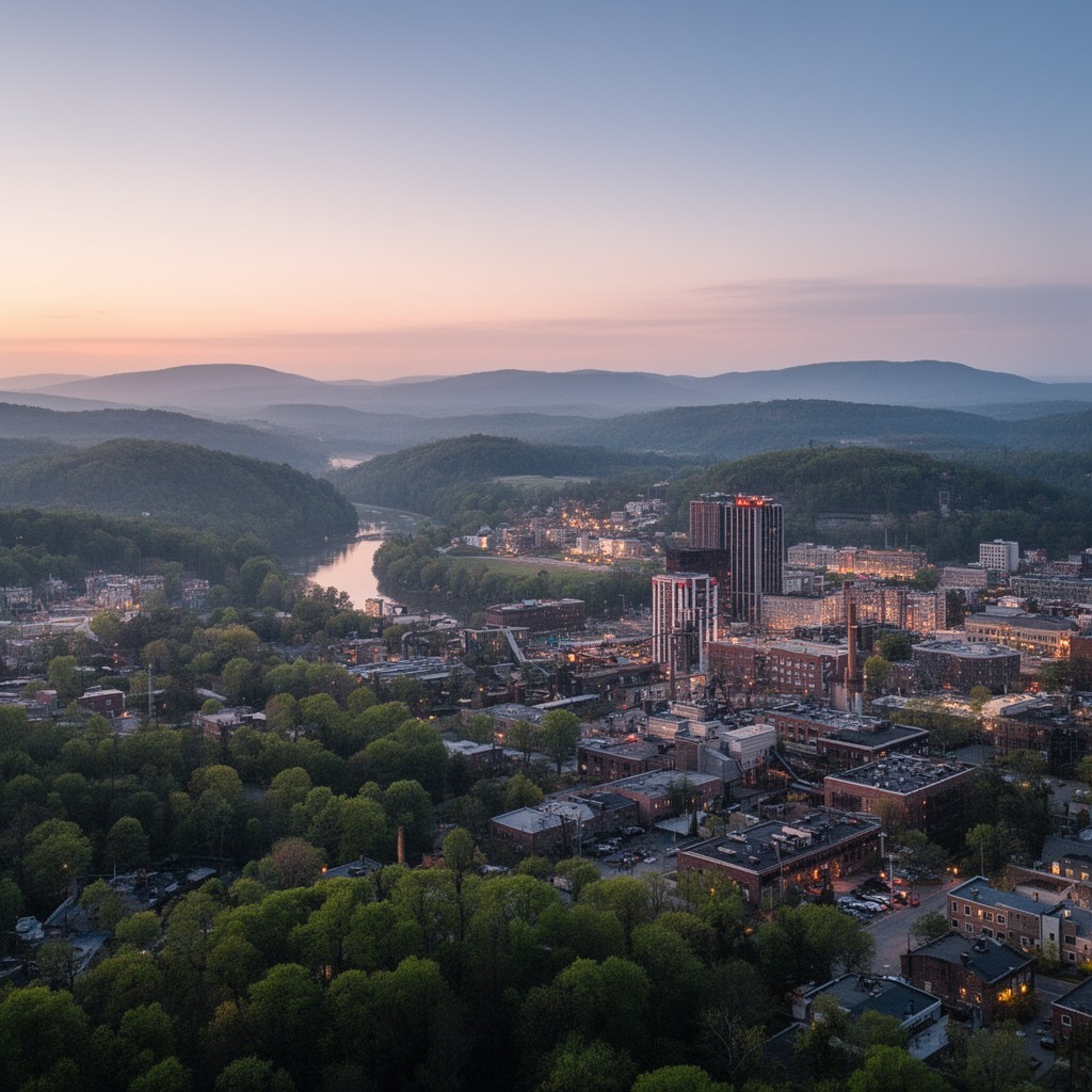 AI-generated illustration of Piedmont region of North Carolina