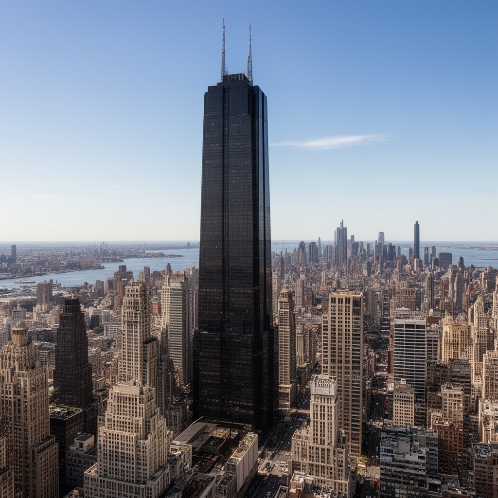 AI-generated illustration of Trump World Tower