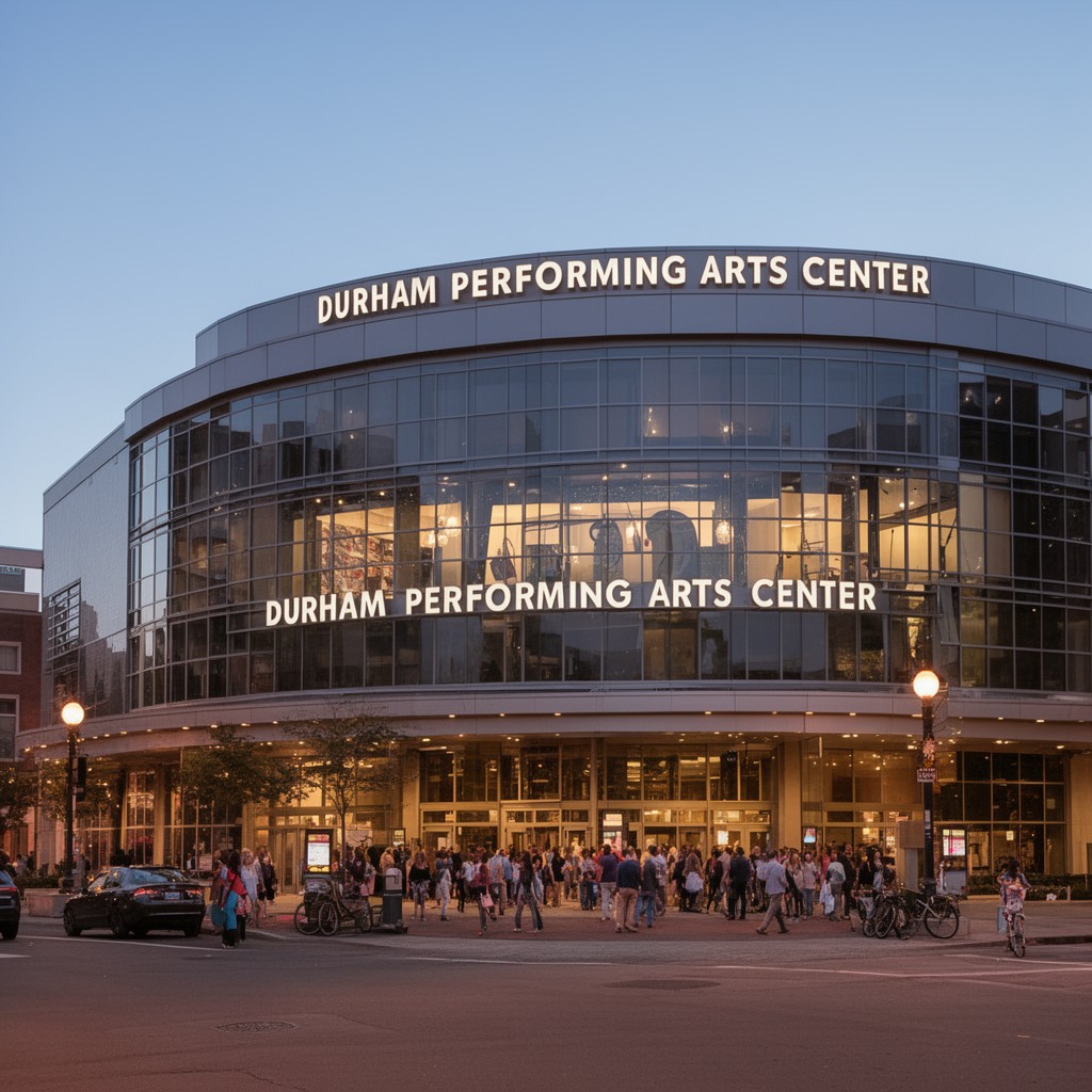AI-generated illustration of Durham Performing Arts Center