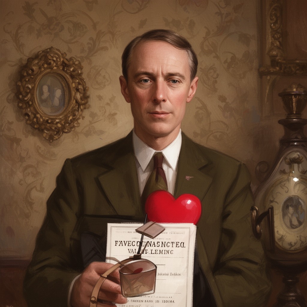 AI-generated illustration of Valentine Fleming