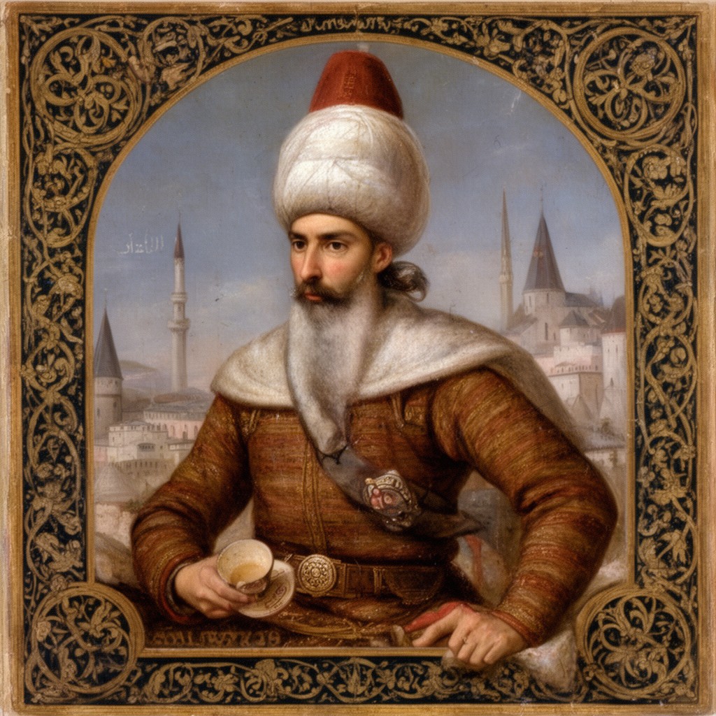 AI-generated illustration of Mehmed II