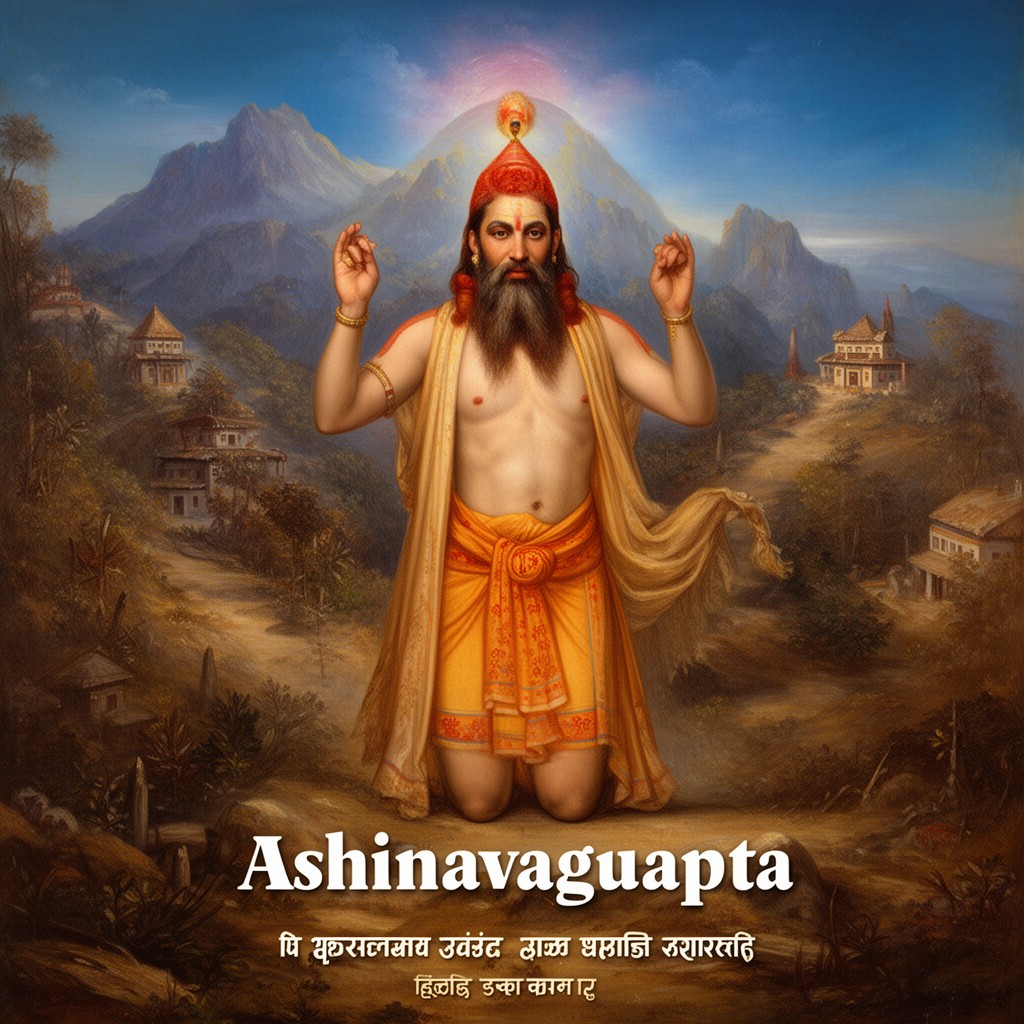 AI-generated illustration of Abhinavagupta