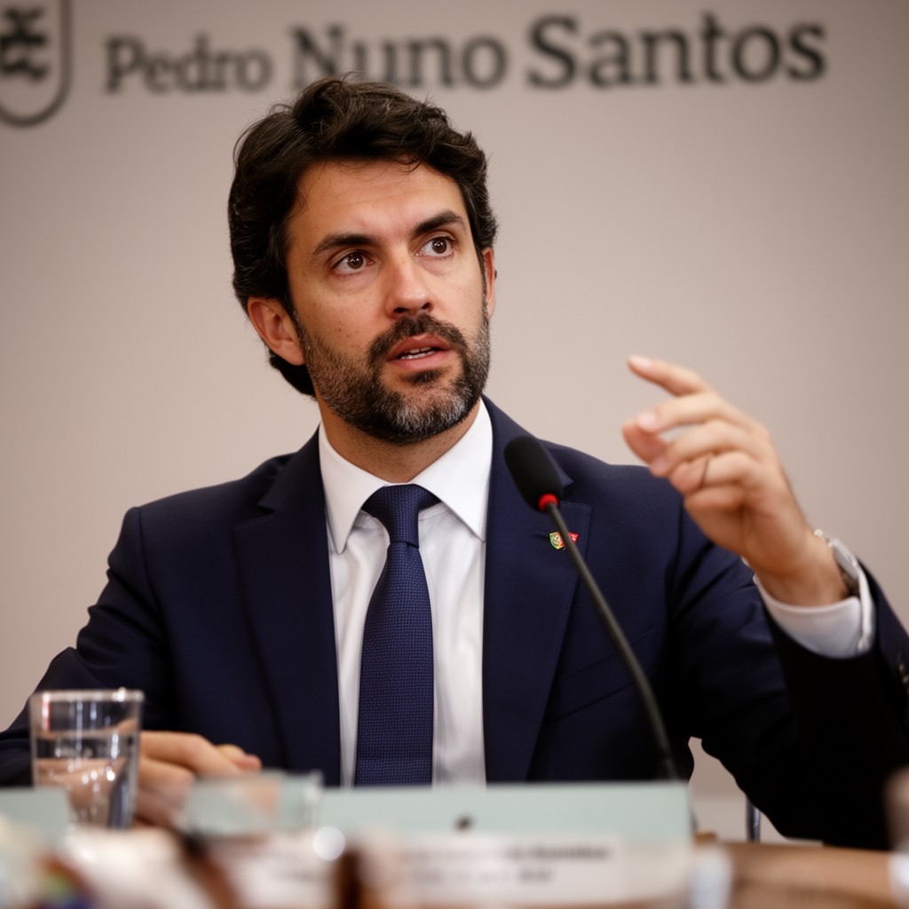 AI-generated illustration of Pedro Nuno Santos