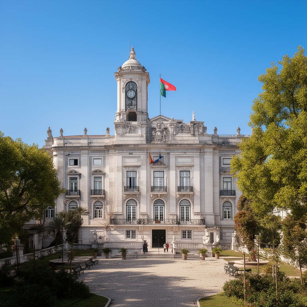 AI-generated illustration of Belém Palace