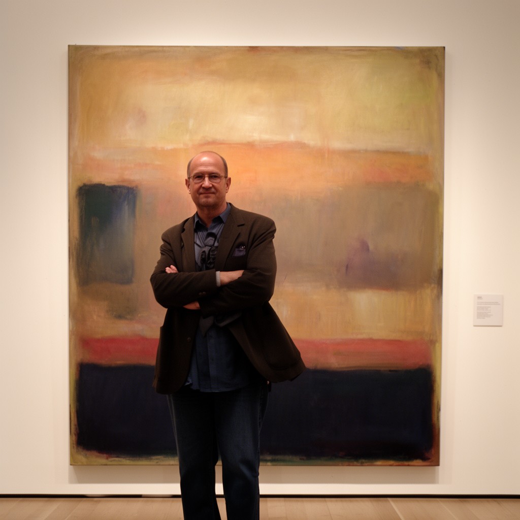 AI-generated illustration of Mark Rothko