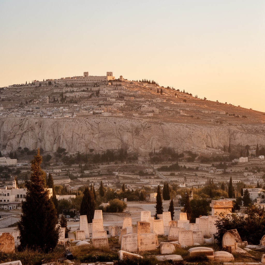 AI-generated illustration of Mount of Olives