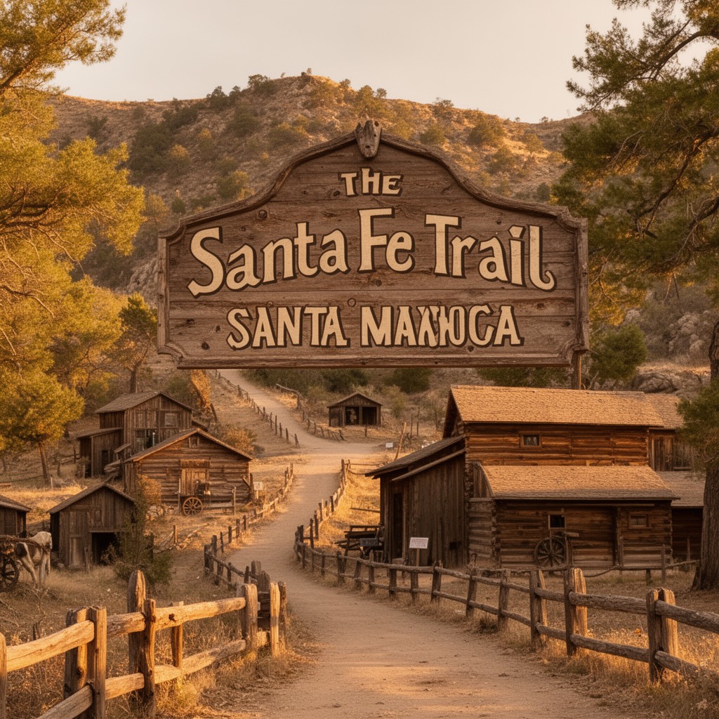 AI-generated illustration of Santa Fe Trail