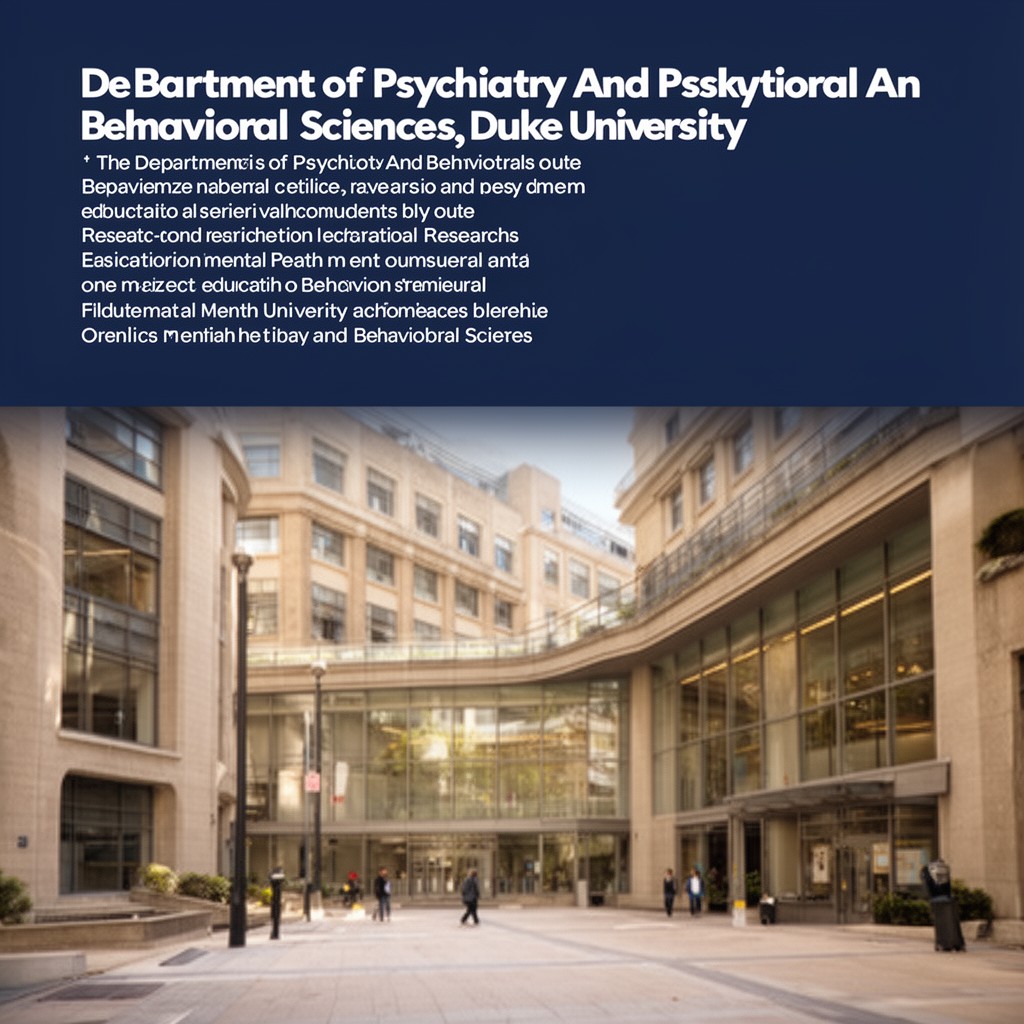 AI-generated illustration of Department of Psychiatry and Behavioral Sciences, Duke University