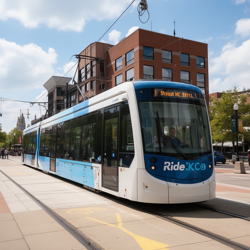 AI-generated illustration of RideKC Streetcar