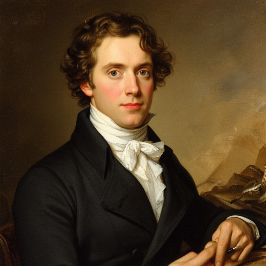 AI-generated illustration of Camille Desmoulins