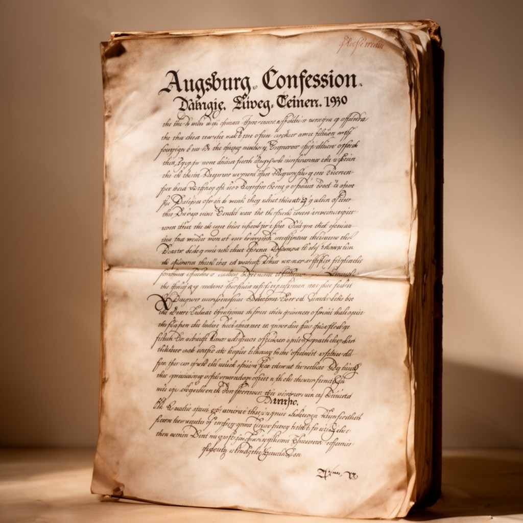 AI-generated illustration of Augsburg Confession