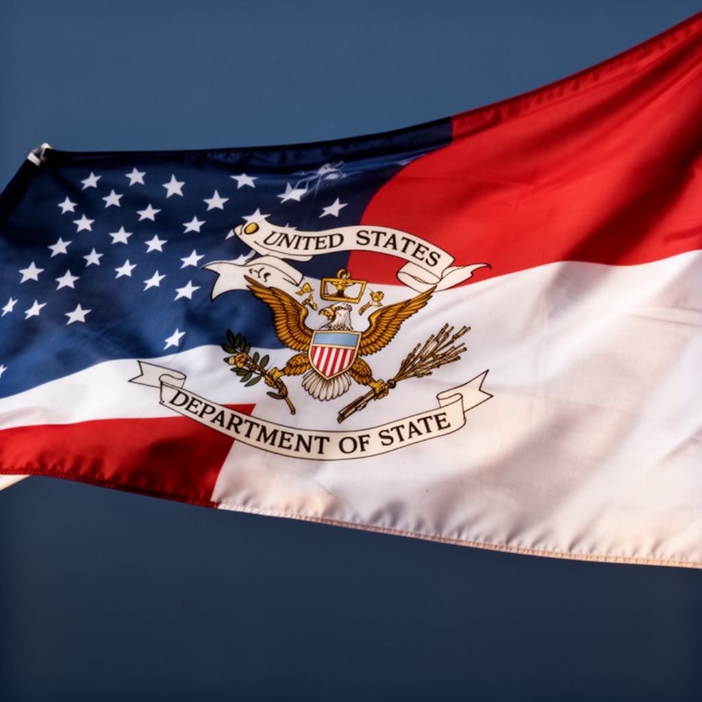AI-generated illustration of Flag of the United States Department of State