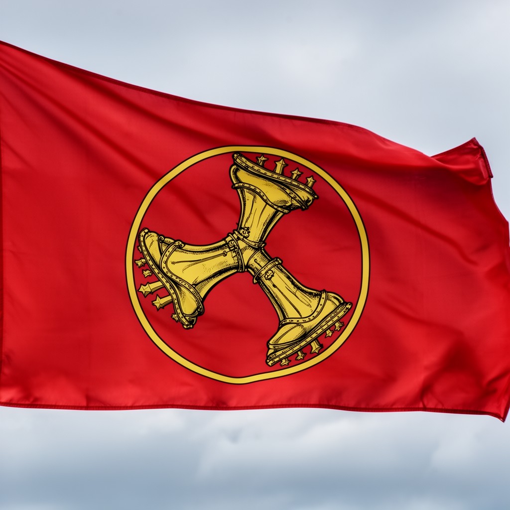 AI-generated illustration of Flag of the Isle of Man