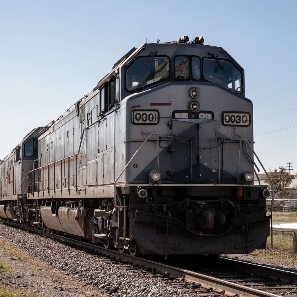 AI-generated illustration of DE30AC locomotive