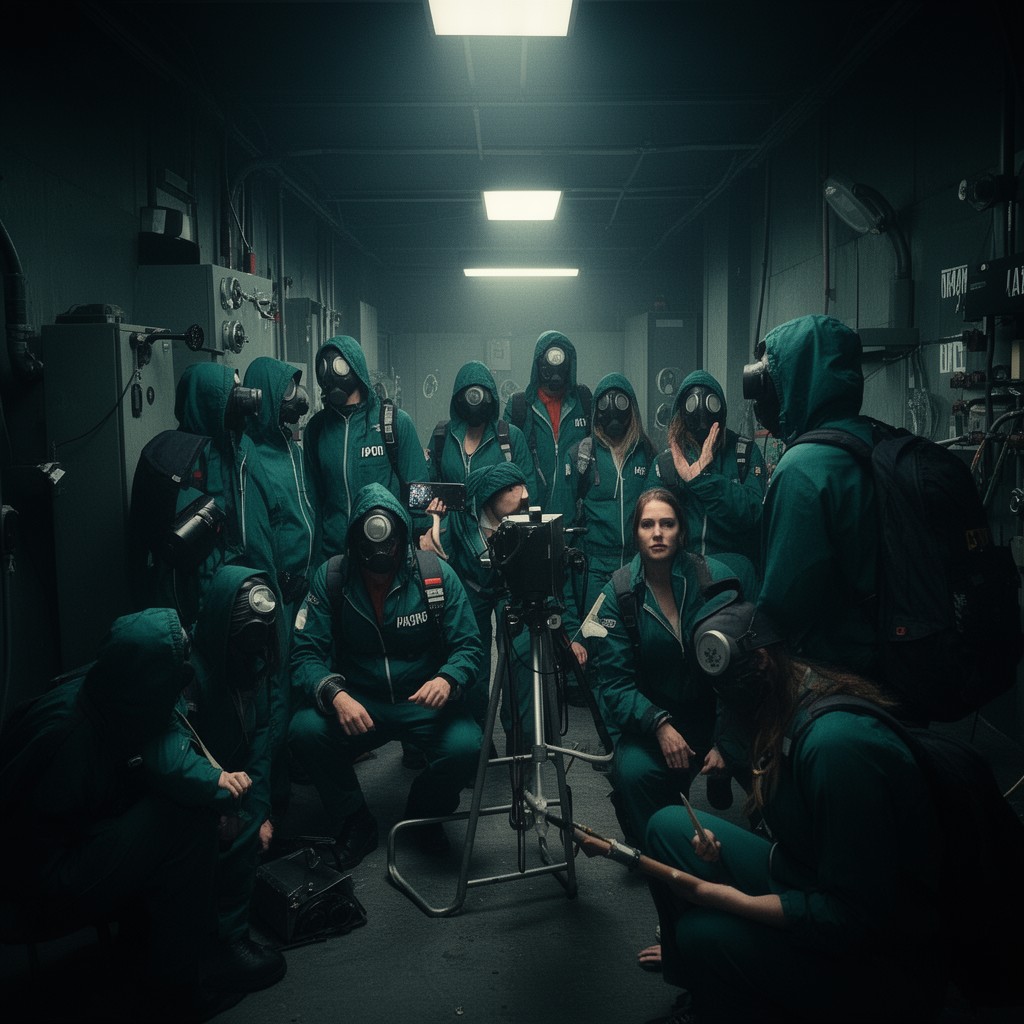 AI-generated illustration of Money Heist
