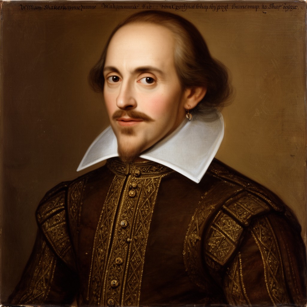 AI-generated illustration of William Shakespeare