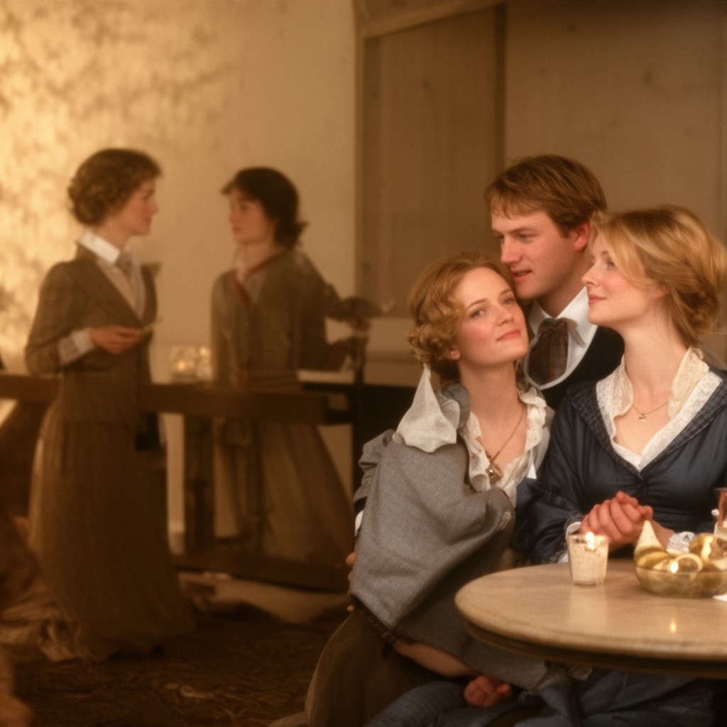 AI-generated illustration of Sense and Sensibility