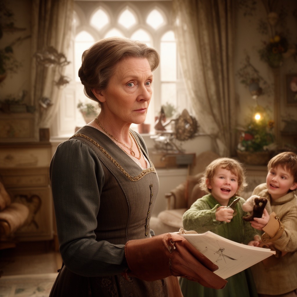 AI-generated illustration of Nanny McPhee