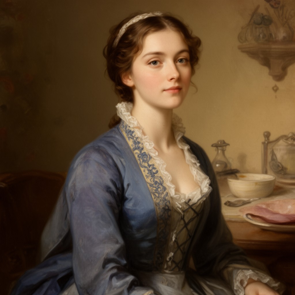 AI-generated illustration of Elinor Dashwood