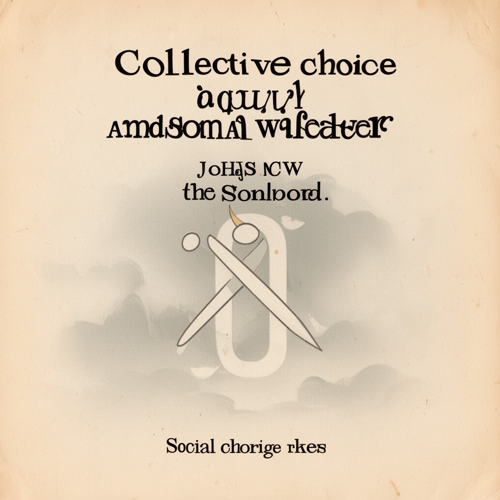 AI-generated illustration of Collective Choice and Social Welfare