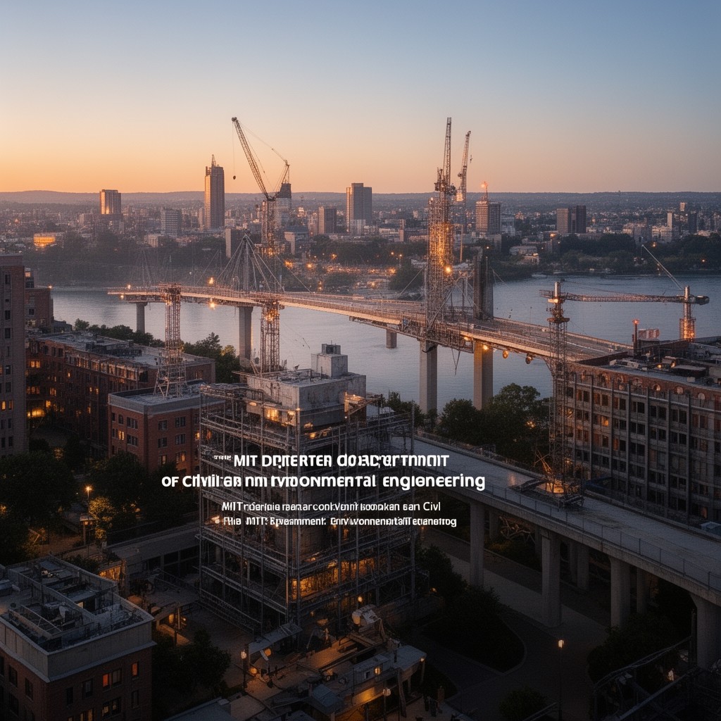 AI-generated illustration of MIT Department of Civil and Environmental Engineering
