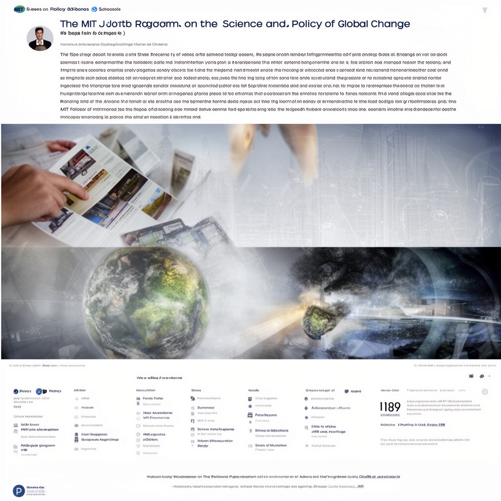 AI-generated illustration of MIT Joint Program on the Science and Policy of Global Change