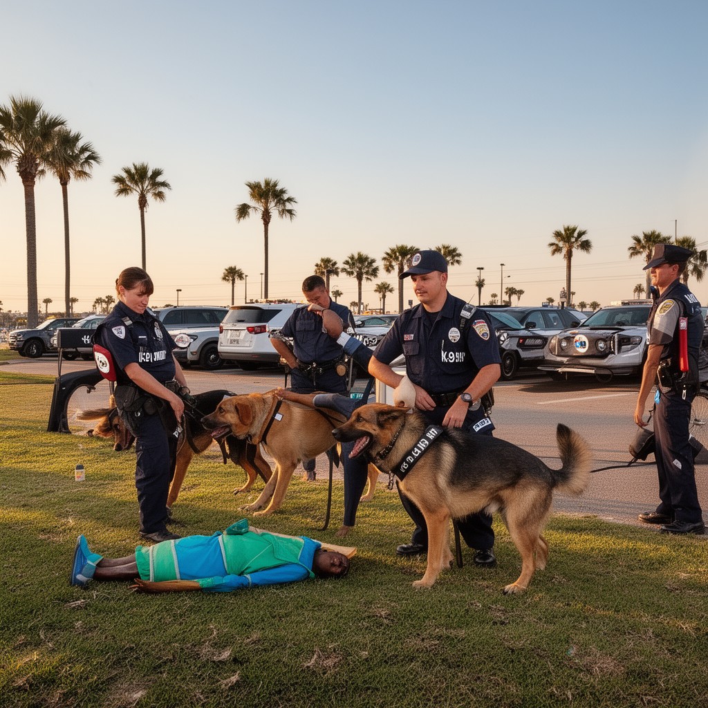 AI-generated illustration of K-9 Unit