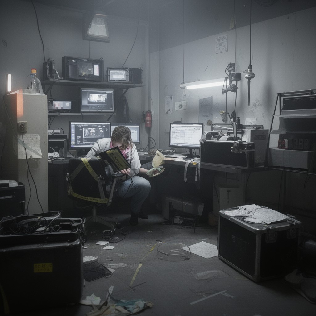 AI-generated illustration of Crime Scene Unit