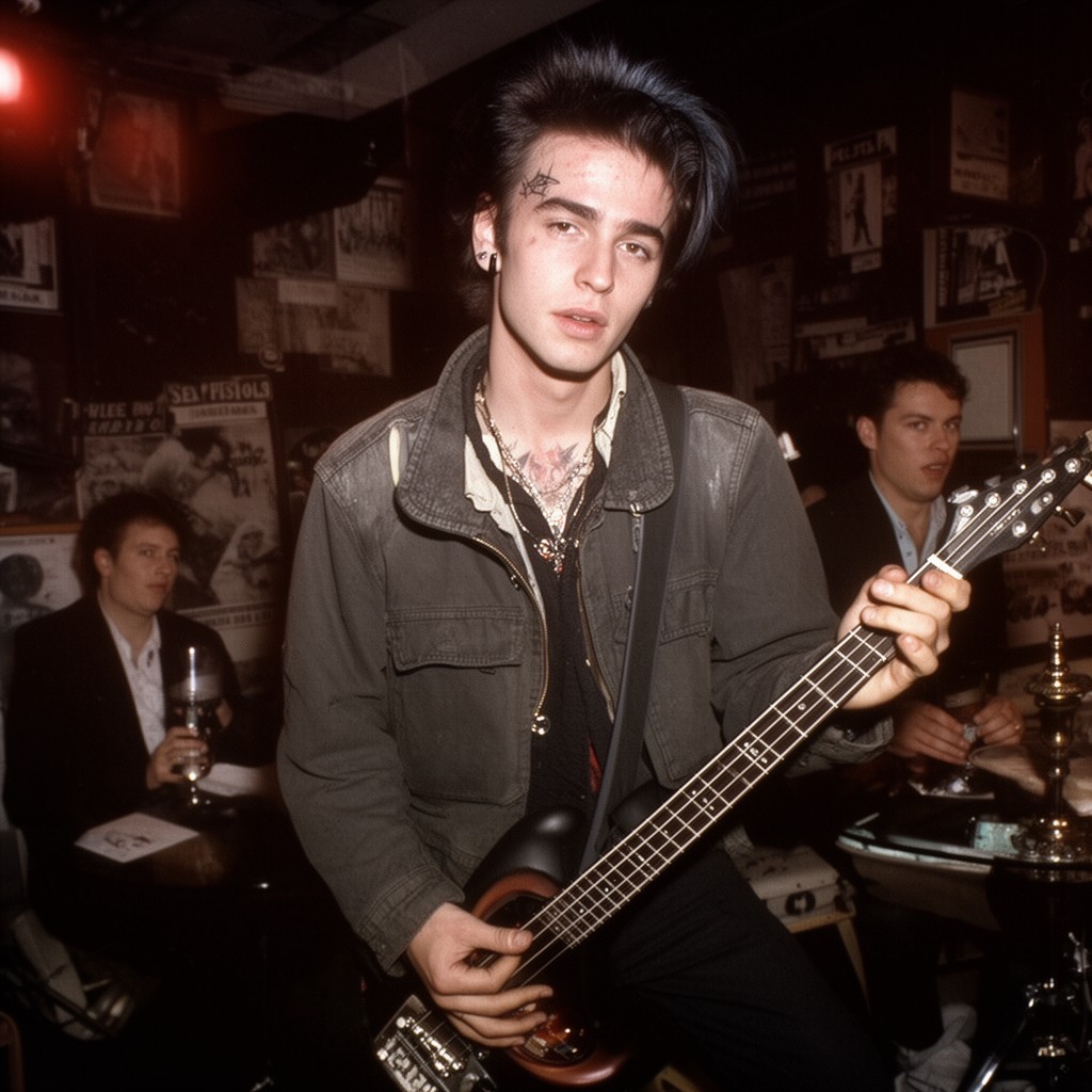 AI-generated illustration of Sid Vicious