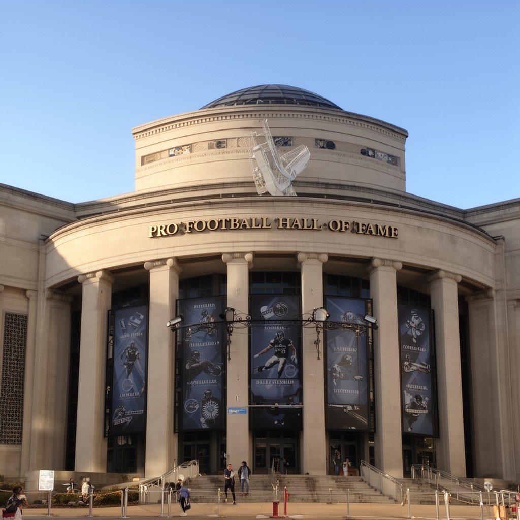 AI-generated illustration of Pro Football Hall of Fame