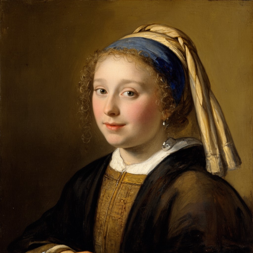 AI-generated illustration of Johannes Vermeer
