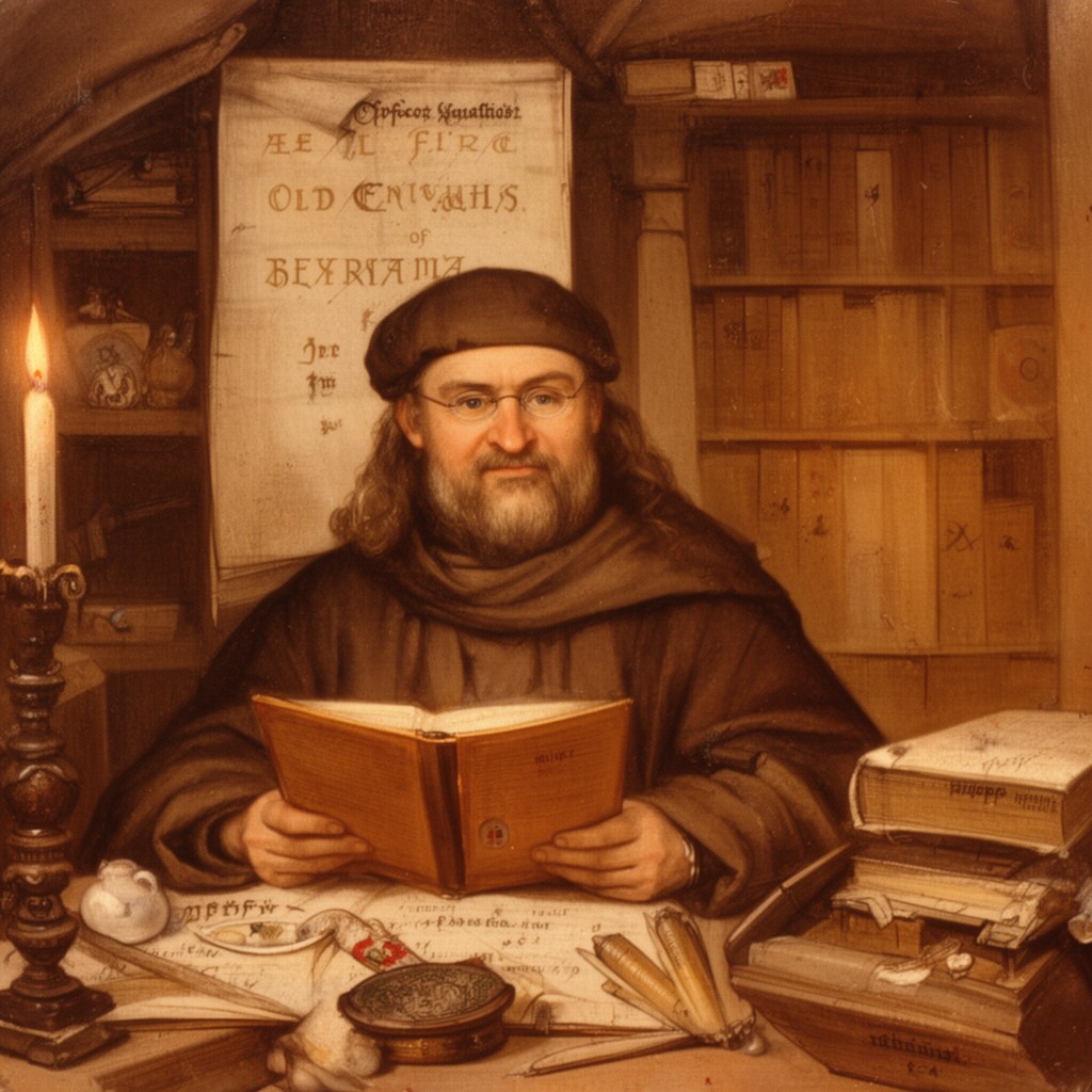 AI-generated illustration of Ælfric of Eynsham