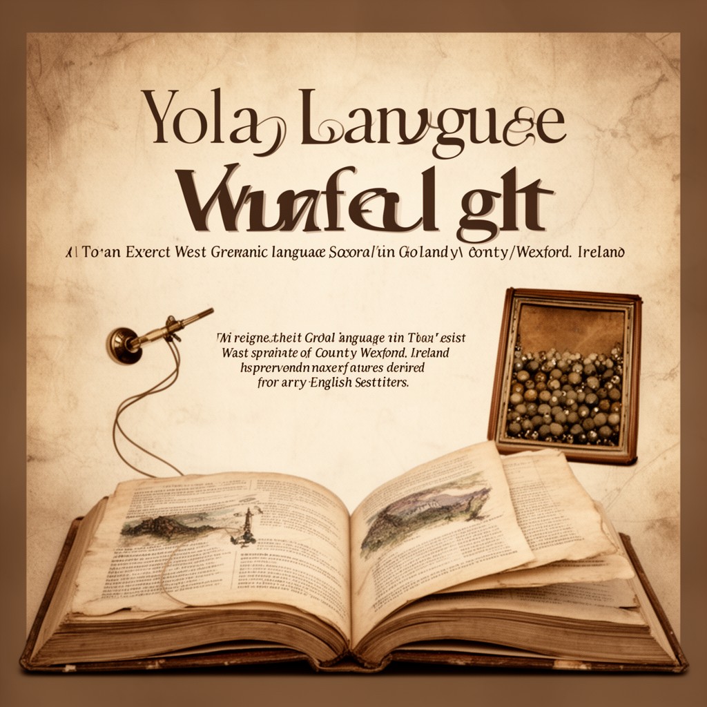 AI-generated illustration of Yola language