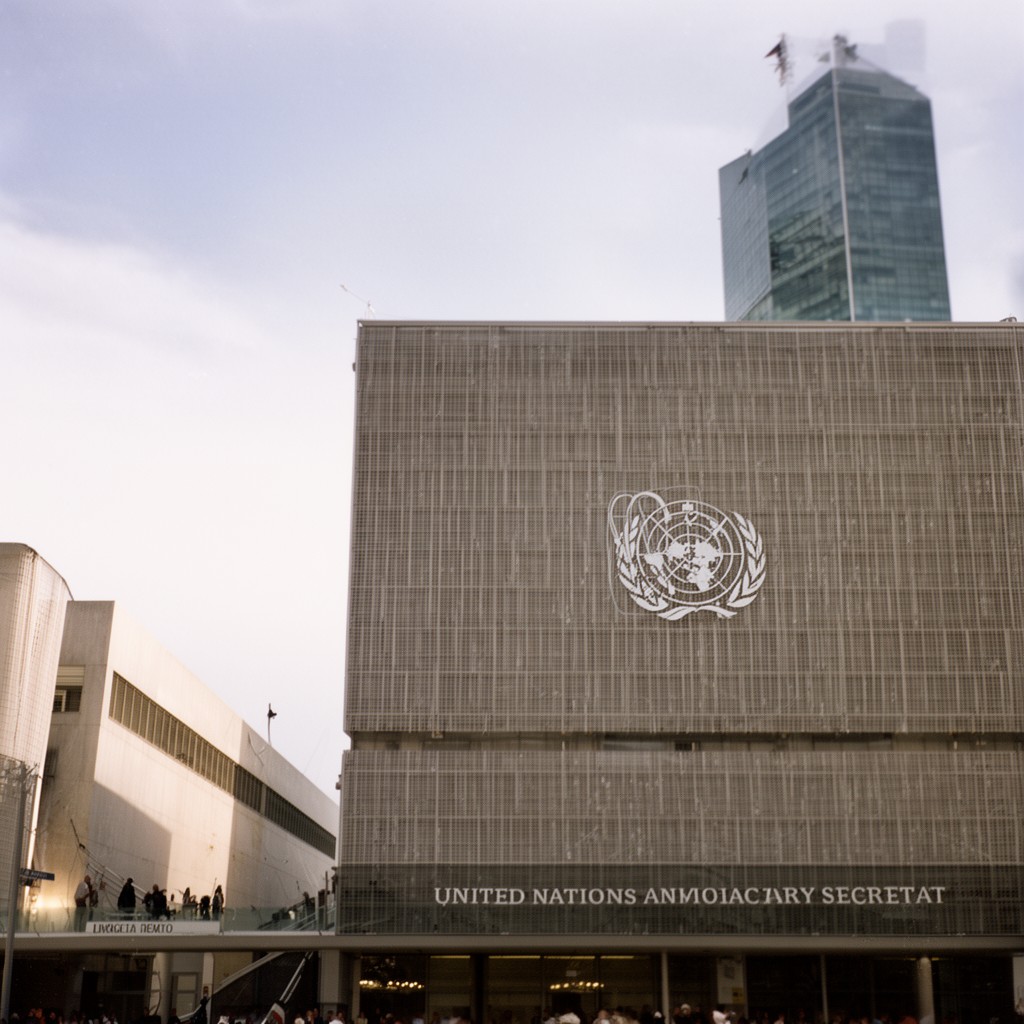 AI-generated illustration of United Nations Secretariat