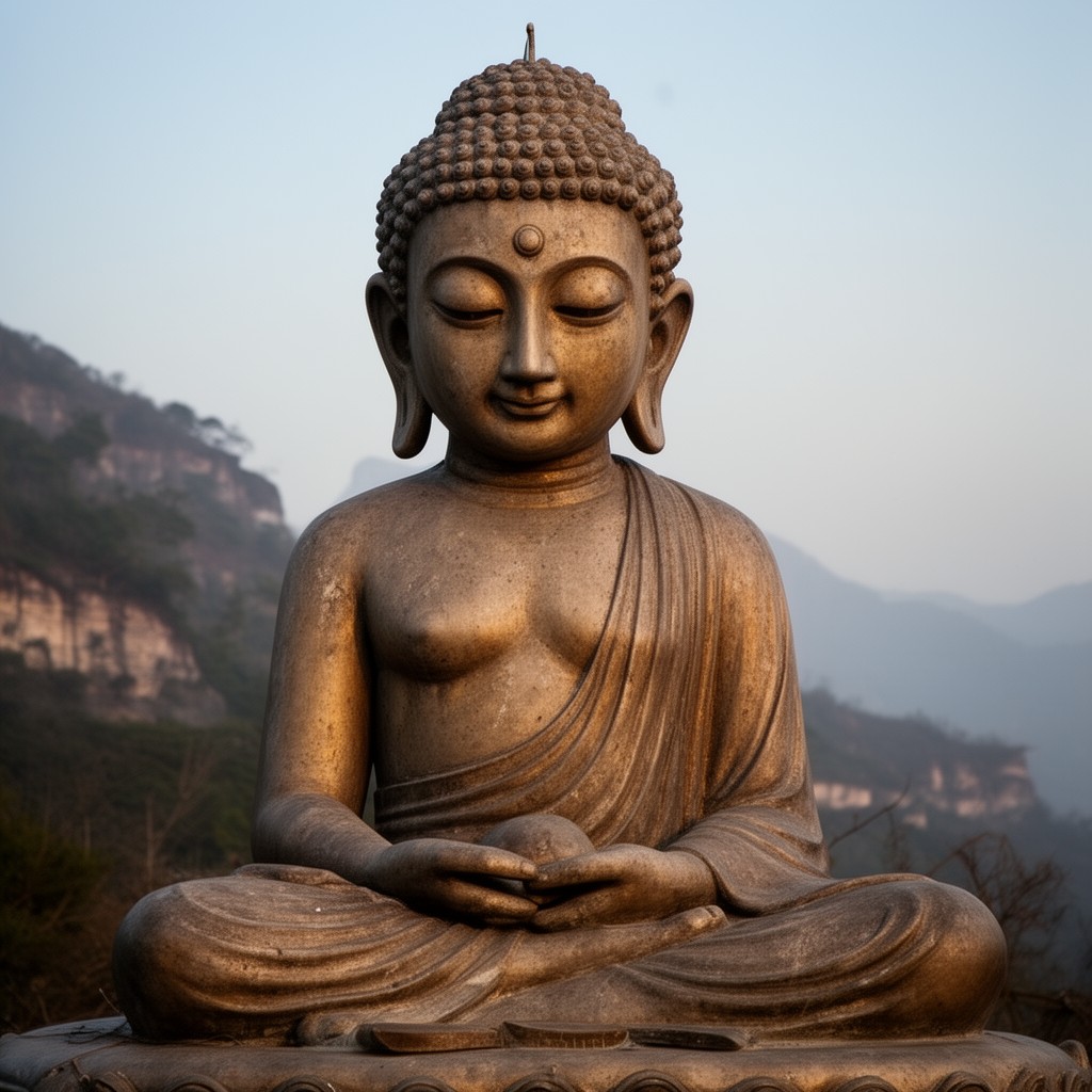 AI-generated illustration of Buddha