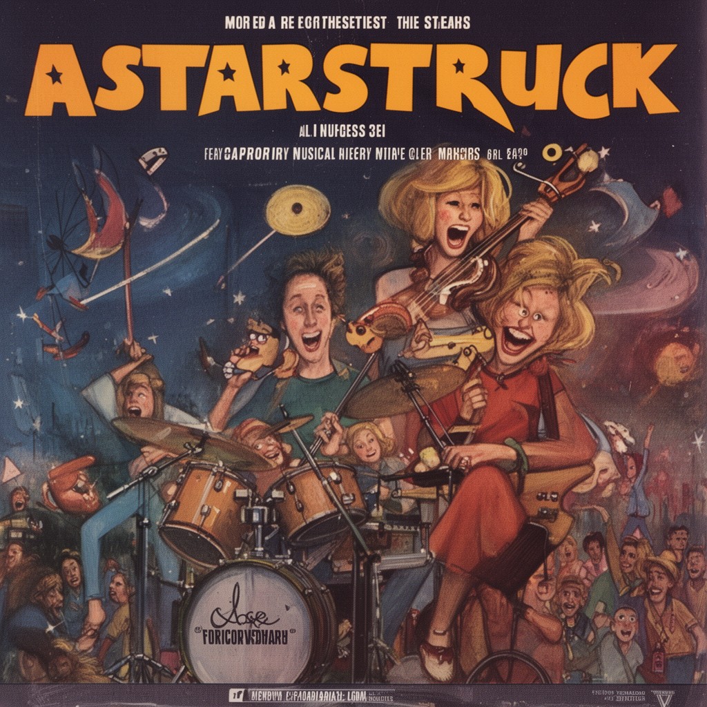 AI-generated illustration of Starstruck (1982 film)