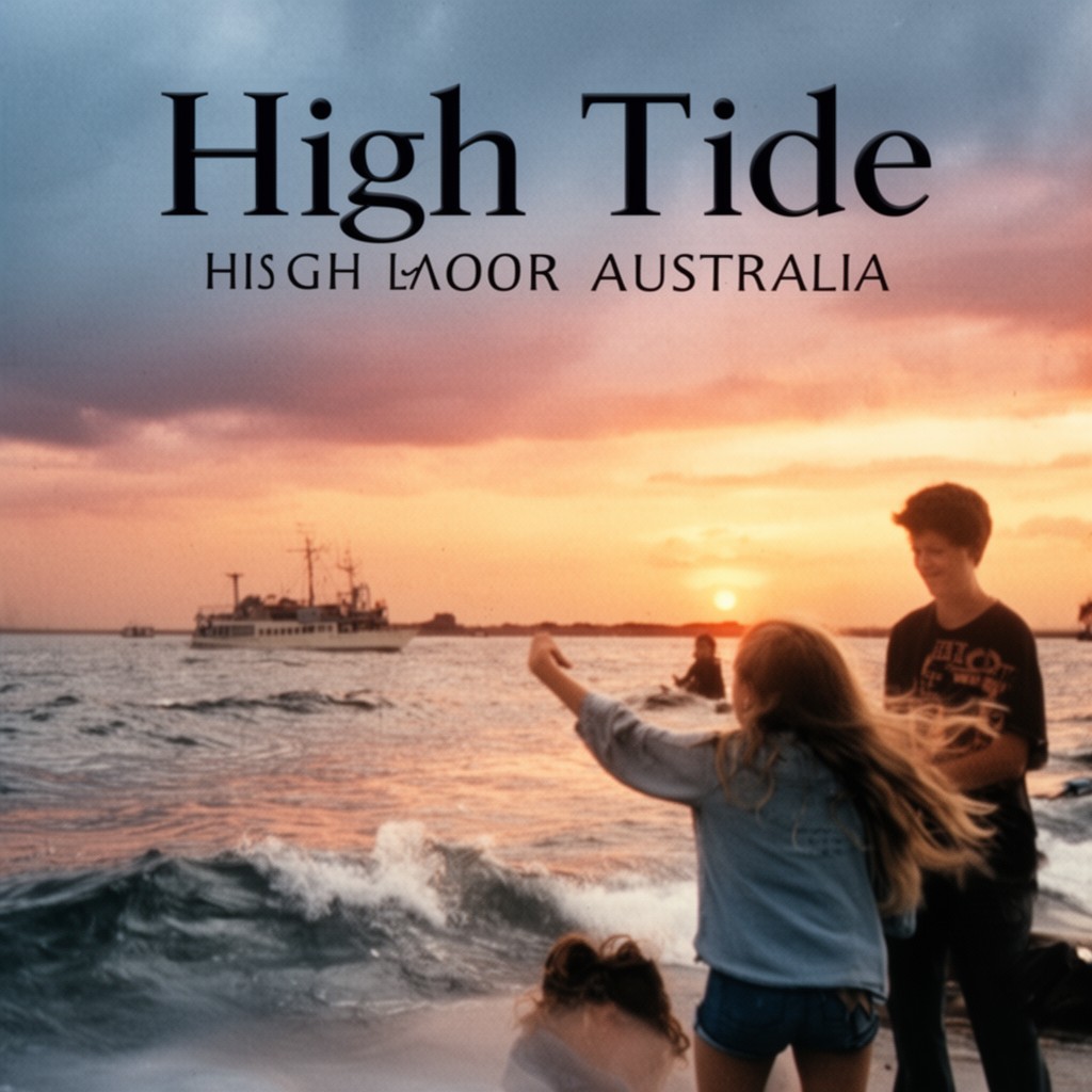 AI-generated illustration of High Tide (1987 film)