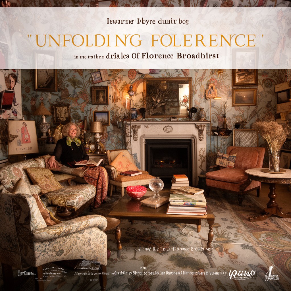 AI-generated illustration of Unfolding Florence: The Many Lives of Florence Broadhurst