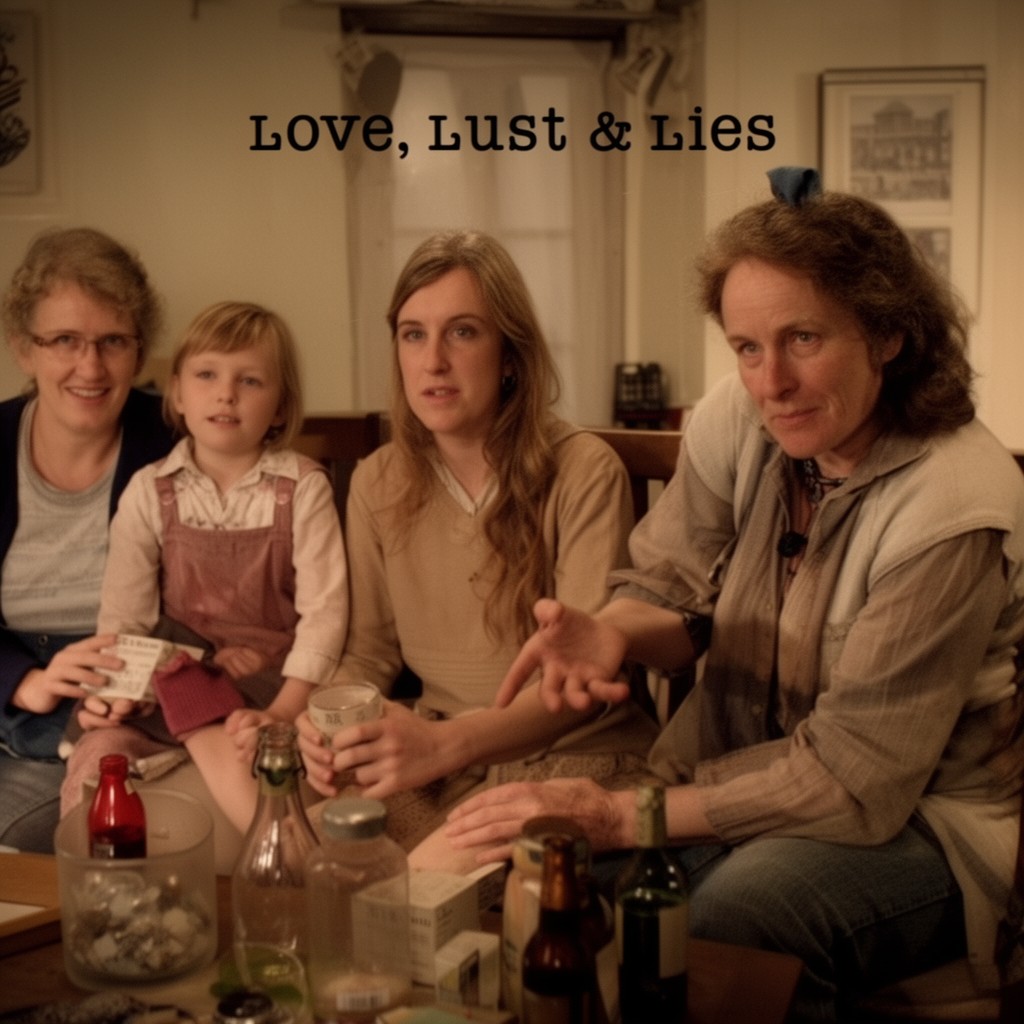AI-generated illustration of Love, Lust & Lies