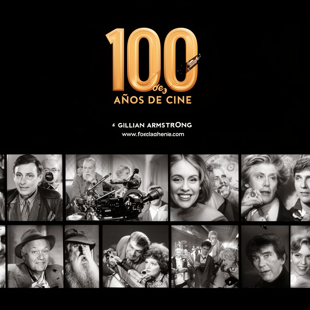 AI-generated illustration of 100 Años de Cine